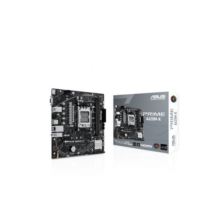 Placa base asus prime a620m-k socket am5/ ddr5/ pcie 4.0/ micro atx