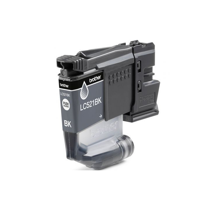 Cartucho de tinta original brother lc521bk/ negro