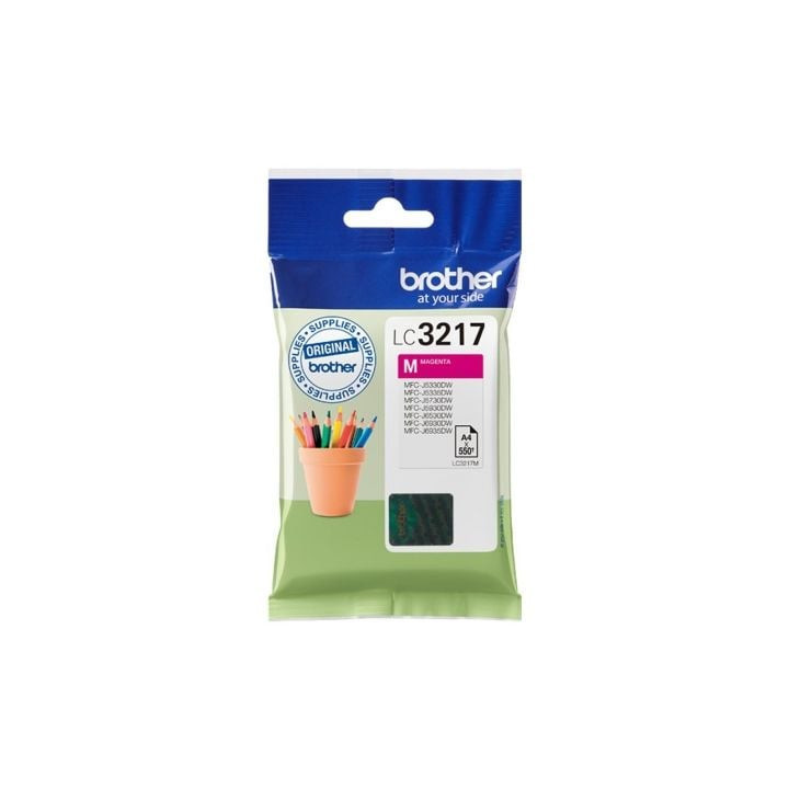 Cartucho de tinta original brother lc-3217m/ magenta