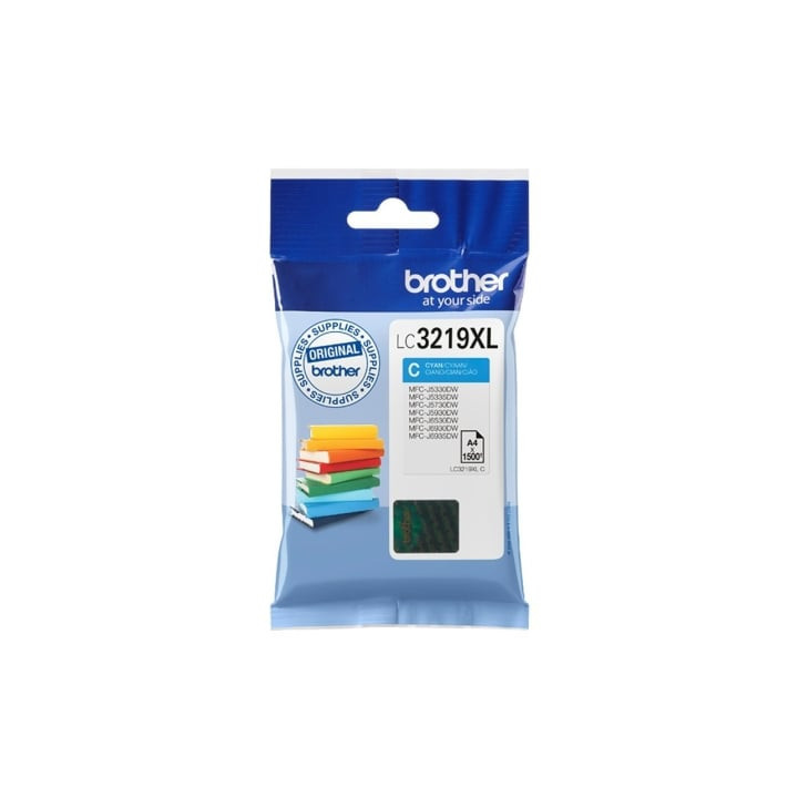 Cartucho de tinta original brother lc-3219c xl alta capacidad/ cian
