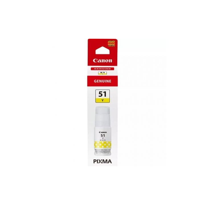 Botella de tinta original canon gi-51/ amarilla