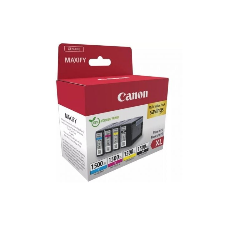Cartucho de tinta original canon pgi-1500xl multipack alta capacidad/ cian/ magenta/ amarillo/ negro