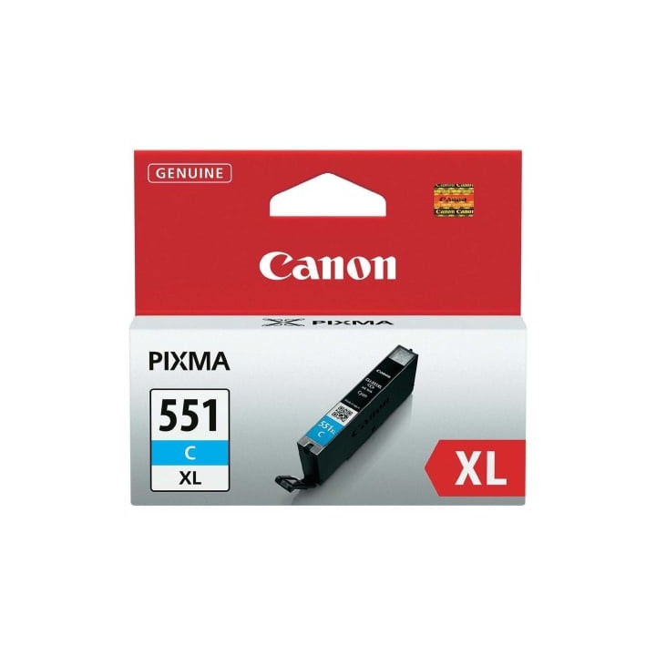 Cartucho de tinta original canon cli-551c xl alta capacidad/ cian
