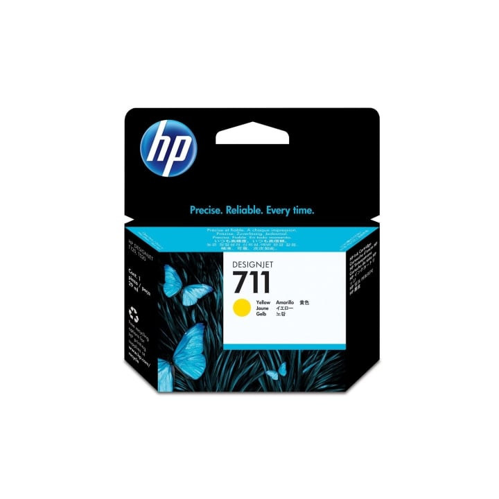 Cartucho de tinta original hp nº711/ amarillo