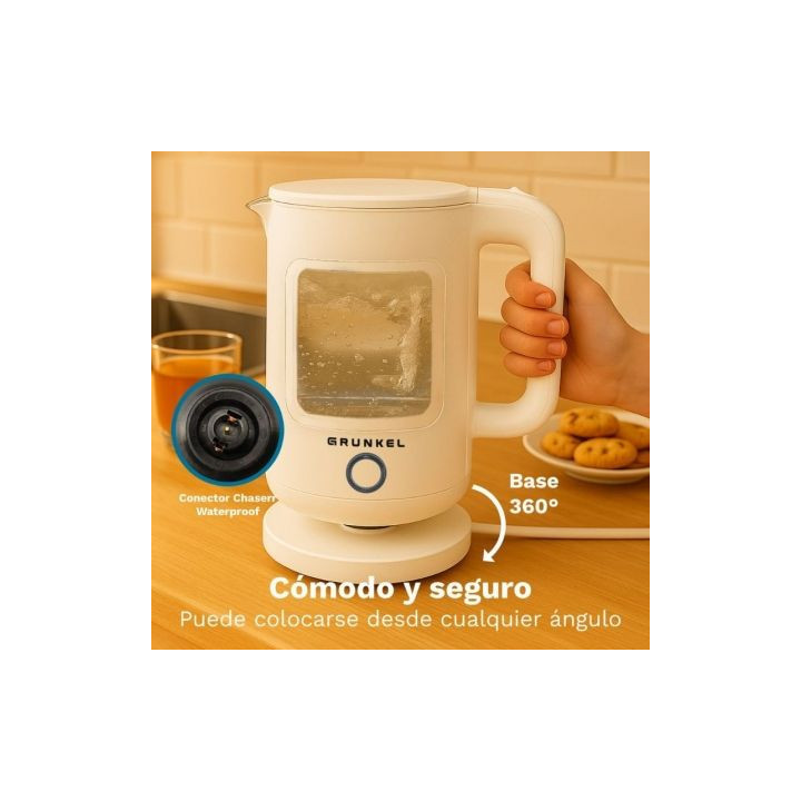 Hervidor de agua hv-18cwpbl/ 1500w/ capacidad 1.8l