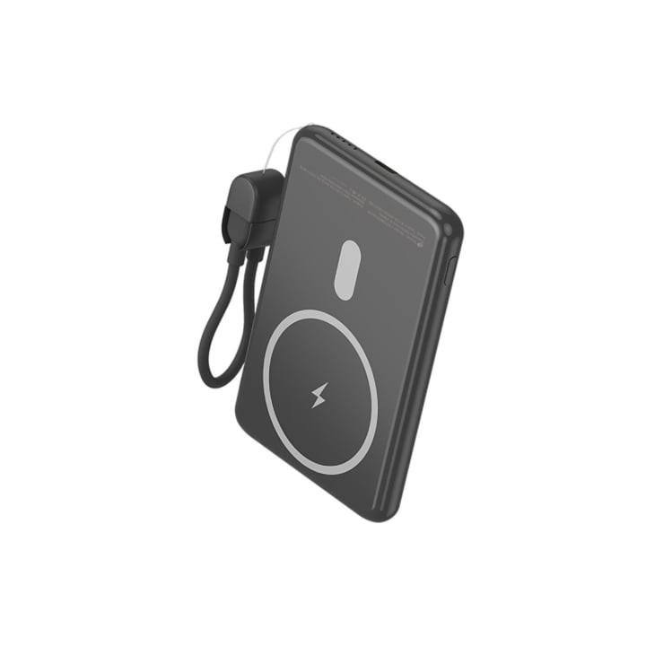 Powerbank 5000mah leotec lepoww20w5k/ 20w/ wireless/ negra/ incluye cable usb tipo-c