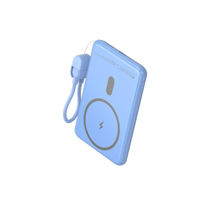 Powerbank 5000mah leotec lepoww20w5b/ 20w/ wireless/ azul/ incluye cable usb tipo-c