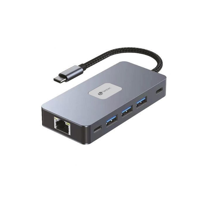 Docking usb tipo-c leotec leds02/ 3xusb/ 1xusb tipo-c/ 1xusb tipo-c pd/ 2xhdmi 4k/ 1xrj45/ 1xlector tarjetas sd y microsd/ gris
