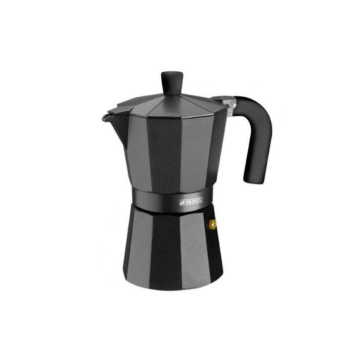 Cafetera italiana monix noir m640003/ 3 tazas/ negra