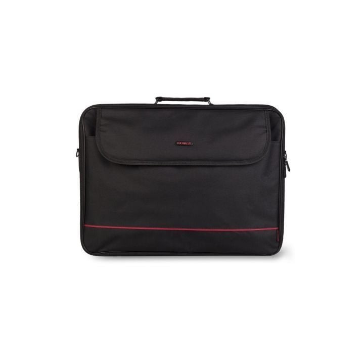 Maletín monray passenger plus para portátiles hasta 18'/ cinta para trolley/ negro