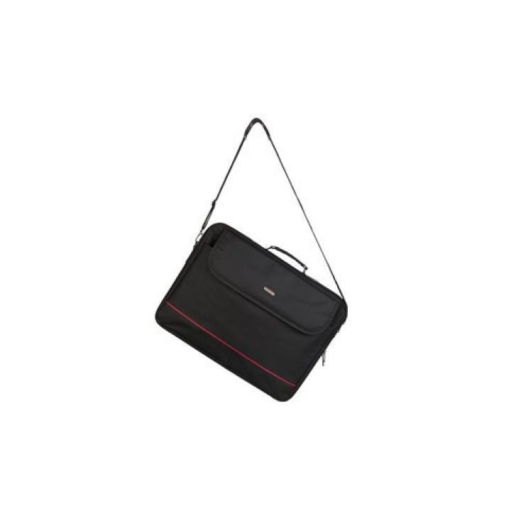 Maletín monray passenger plus para portátiles hasta 18'/ cinta para trolley/ negro