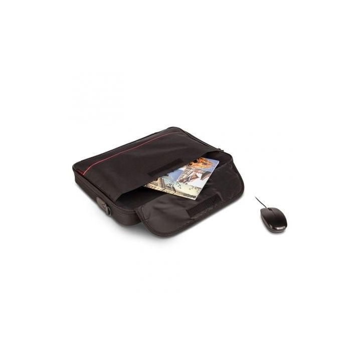 Maletín monray passenger plus para portátiles hasta 18'/ cinta para trolley/ negro