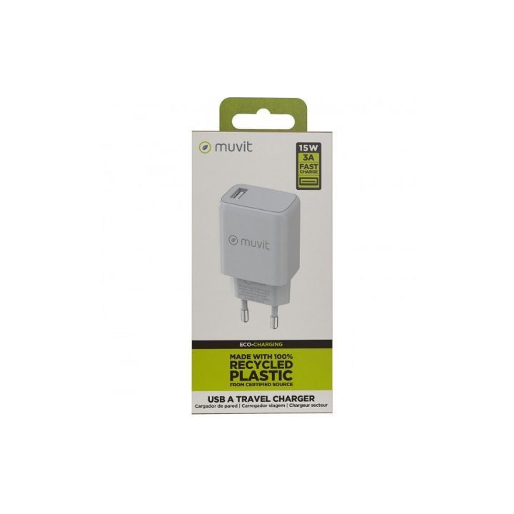 Cargador de pared muvit for change mcacc0002/ 1xusb/ 15w