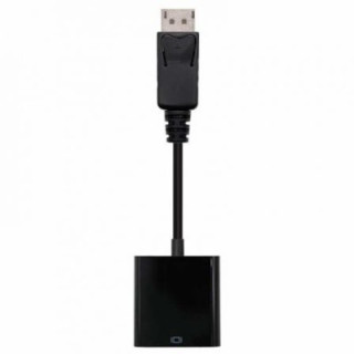Conversor nanocable 10.16.0602/ displayport macho - vga hembra/ 15cm/ negro