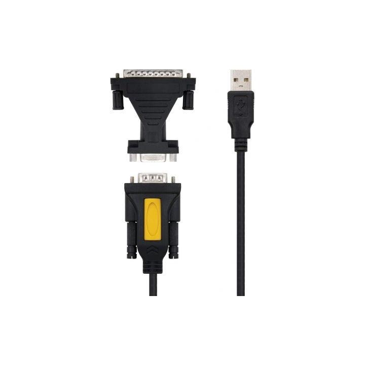 Cable conversor impresora nanocable 10.03.0002/ usb macho - db9 macho/ db25 macho