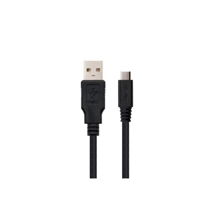 Cable usb 2.0 nanocable 10.01.0500/ usb macho - microusb macho/ 80cm/ negro