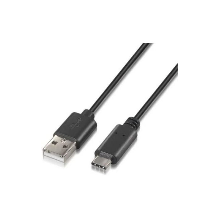 Cable usb 2.0 tipo-c nanocable 10.01.2100/ usb tipo-c macho - usb macho/ 480mbps/ 50cm/ negro