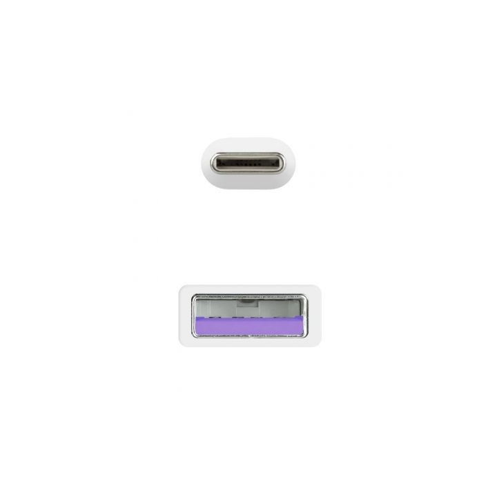 Cable usb 2.0 nanocable 10.01.2103-w/ usb tipo-c macho - usb macho/ 480mbps/ 3m/ blanco
