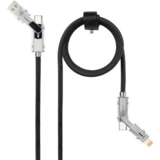 Cable usb 2.0 tipo-c nanocable 10.01.2602/ usb tipo-c macho + usb macho - usb tipo-c macho + lightning macho/ hasta 27w/