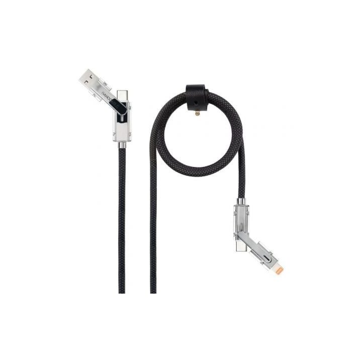 Cable usb 2.0 tipo-c nanocable 10.01.2602/ usb tipo-c macho + usb macho - usb tipo-c macho + lightning macho/ hasta 27w/