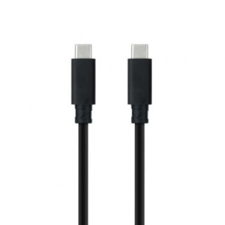 Cable usb 3.1 tipo-c nanocable 10.01.4102/ usb tipo-c macho - usb tipo-c macho/ hasta 100w/ 10gbps/ 2m/ negro