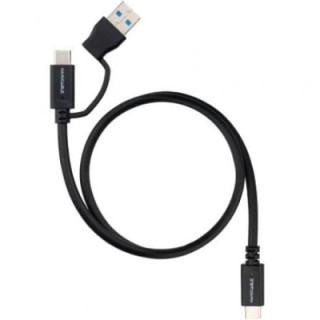 Cable usb 3.2 tipo-c nanocable 10.01.4802/ usb tipo-c macho/ usb macho - usb tipo-c macho/ hasta 60w/ 10gbps/ 2m/ negro