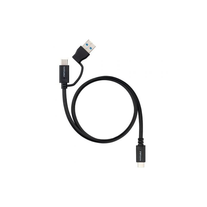 Cable usb 3.2 tipo-c nanocable 10.01.4803/ usb tipo-c macho/ usb macho - usb tipo-c macho/ hasta 60w/ 10gbps/ 3m/ negro