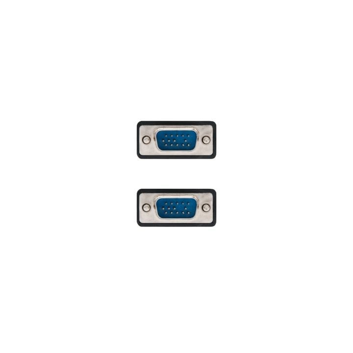 Cable svga nanocable 10.15.0102/ vga macho - vga macho/ 1.8m/ negro