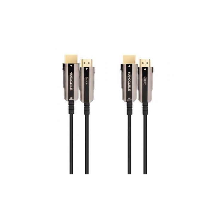 Cable hdmi 2.0 4k aoc nanocable 10.15.2020/ hdmi macho - hdmi macho/ 20m/ negro