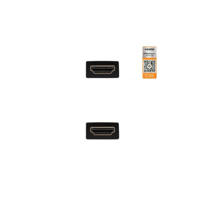 Cable hdmi 2.0 4k nanocable 10.15.3603/ hdmi macho - hdmi macho/ 3m/ certificado/ negro