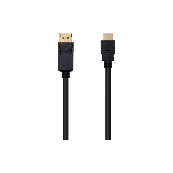 Cable displayport nanocable 10.15.4305/ displayport macho - hdmi macho/ 5m/ negro