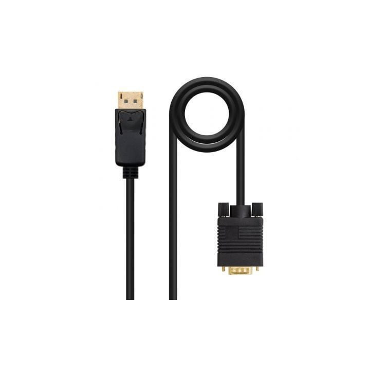 Cable conversor nanocable 10.15.4401/ displayport macho - vga macho/ 1m/ negro