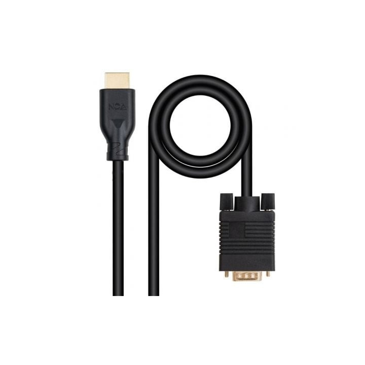 Cable conversor nanocable 10.15.4602/ vga macho - hdmi 8k macho/ 1.8m/ negro