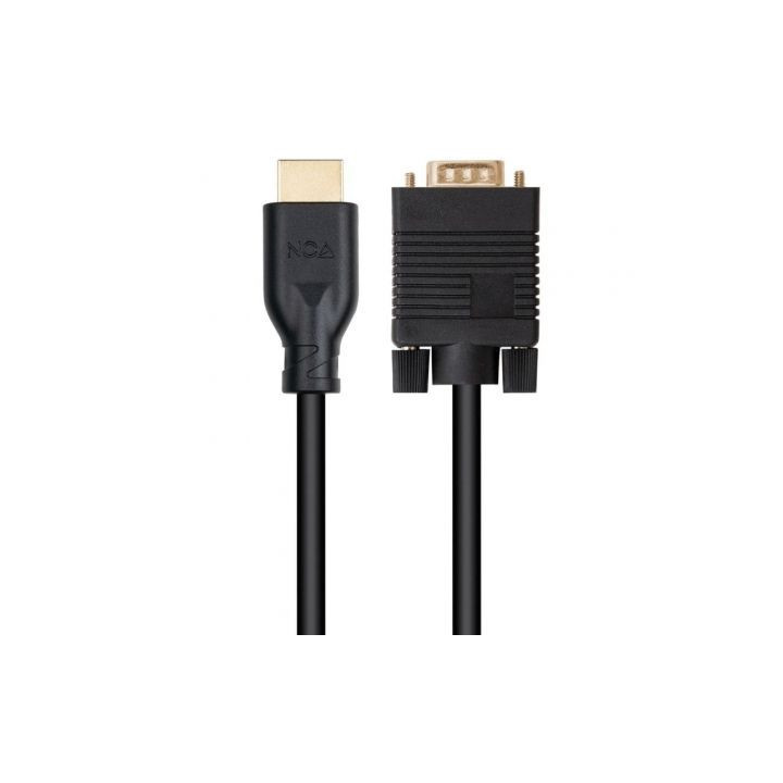 Cable conversor nanocable 10.15.4602/ vga macho - hdmi 8k macho/ 1.8m/ negro