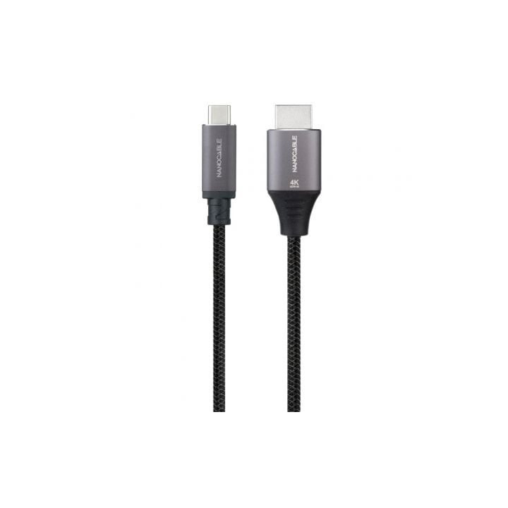Cable conversor nanocable 10.15.5262/ usb tipo-c macho - hdmi macho/ 1.8m/ negro