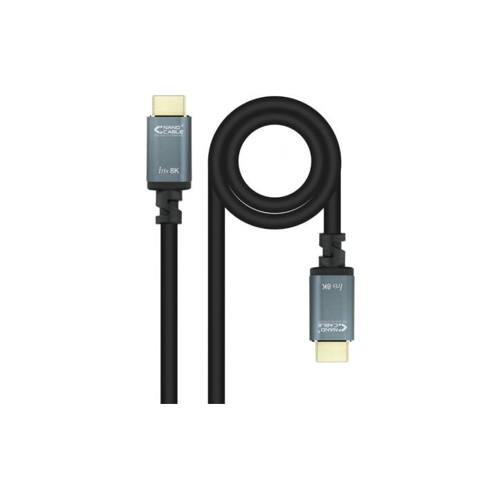 Cable hdmi 2.1 iris 8k nanocable 10.15.8005/ hdmi macho - hdmi macho/ 5m/ negro