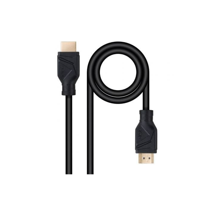 Cable hdmi 2.1 8k nanocable 10.15.8302/ hdmi macho - hdmi macho/ 2m/ negro
