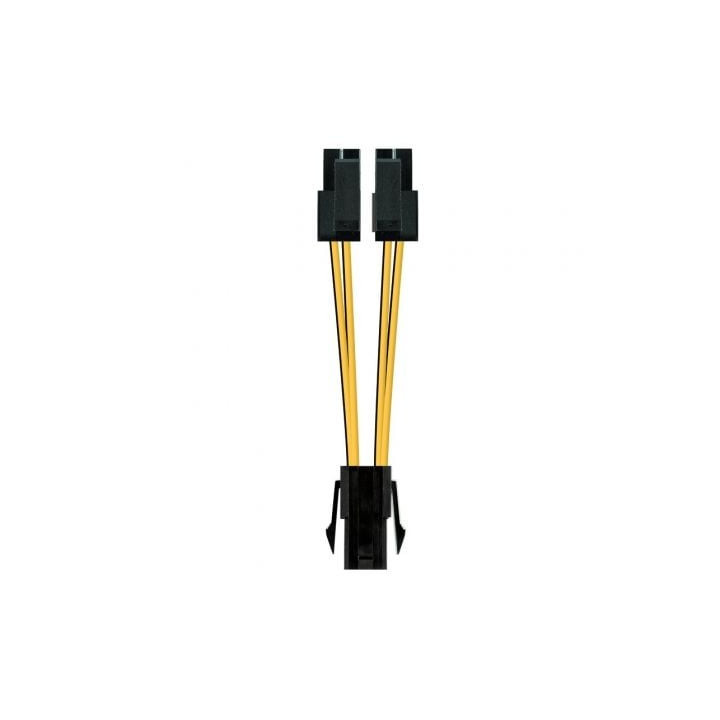 Cable de alimentación microprocesador nanocable 10.19.1401/ molex -4+4 pin macho - molex 4 pin hembra/ 15cm