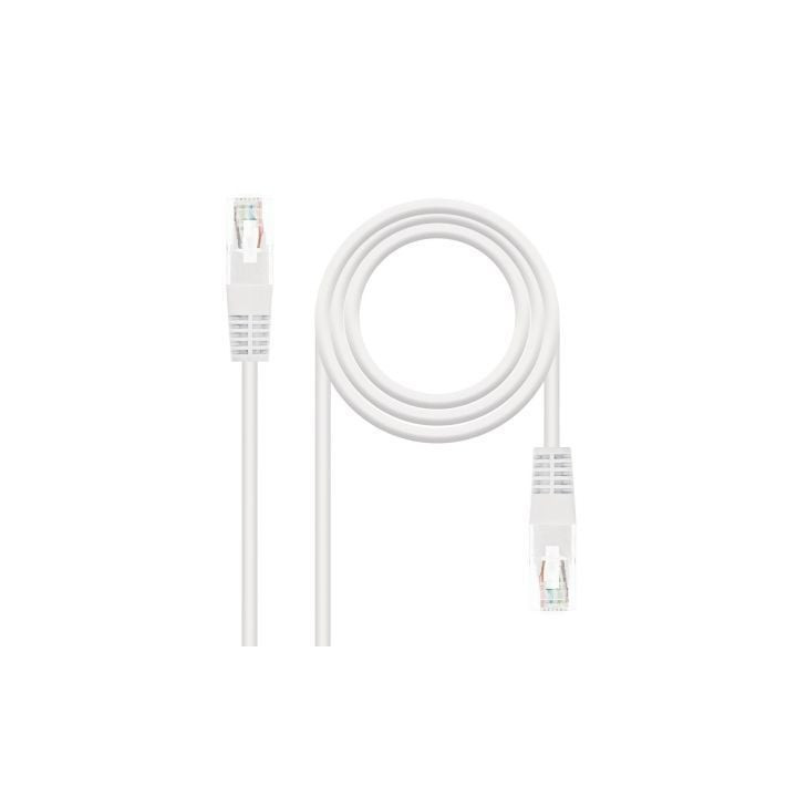 Cable de red rj45 utp nanocable 10.20.0105-w cat.5e/ 5m/ blanco