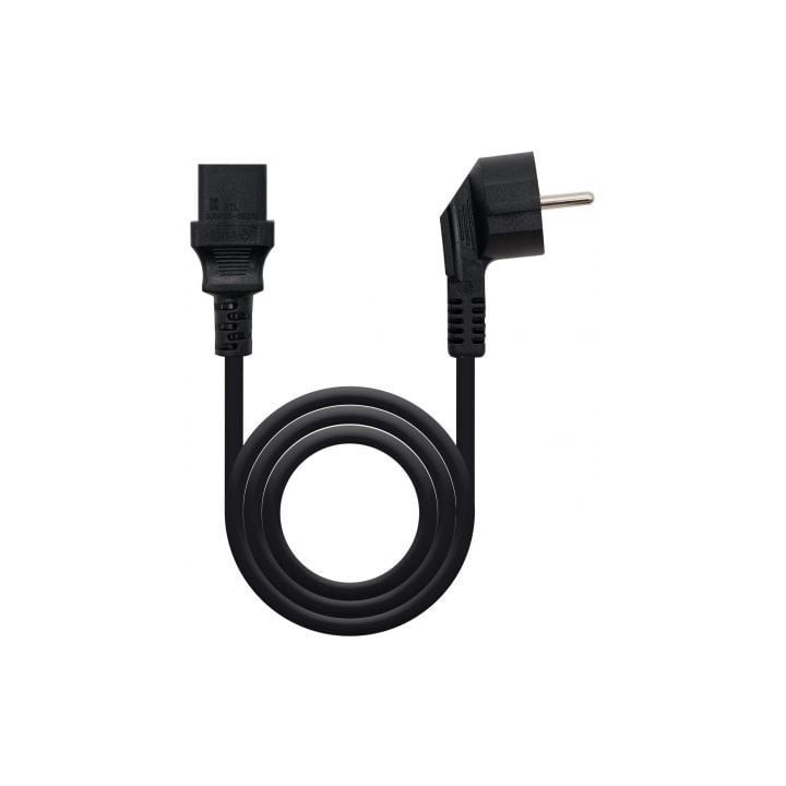 Cable alimentación nanocable 10.22.0103/ schuko macho - c13 hembra/ 3m/ negro