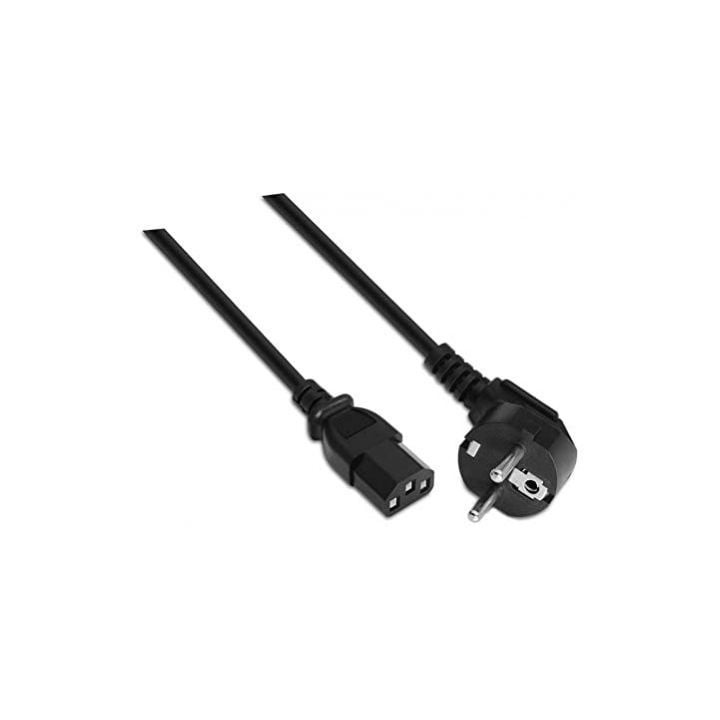 Cable alimentación nanocable 10.22.0103/ schuko macho - c13 hembra/ 3m/ negro