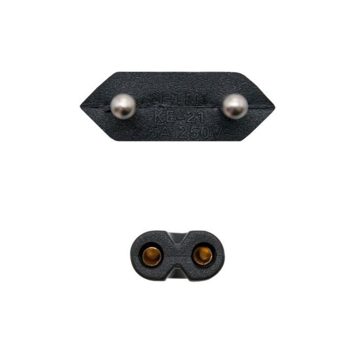 Cable alimentación forma 8 nanocable 10.22.0402-l200/ cee7/16 macho - c7 hembra/ 2m/ negro