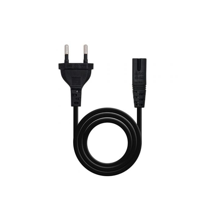 Cable alimentación forma 8 nanocable 10.22.0402-l300/ cee7/16 macho - c7 hembra/ 3m/ negro
