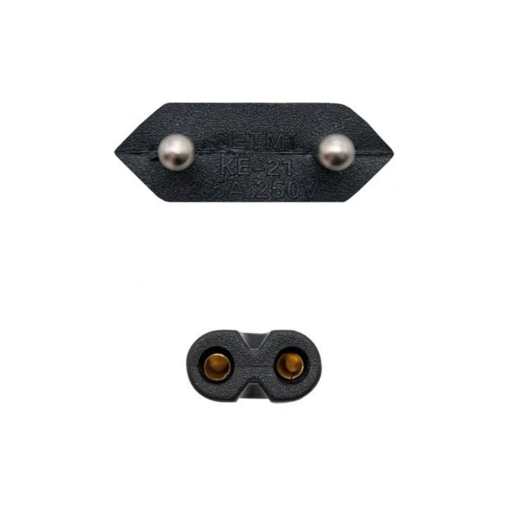 Cable alimentación forma 8 nanocable 10.22.0402-l300/ cee7/16 macho - c7 hembra/ 3m/ negro
