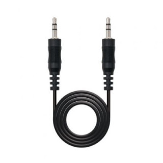 Cable estéreo nanocable 10.24.0105/ jack 3.5 macho - jack 3.5 macho/ 5m/ negro