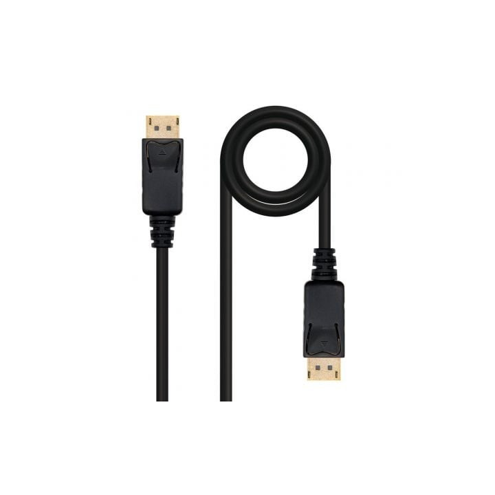 Cable displayport 1.2 4k nanocable 10.15.2300/ displayport macho - displayport macho/ 50cm/ negro