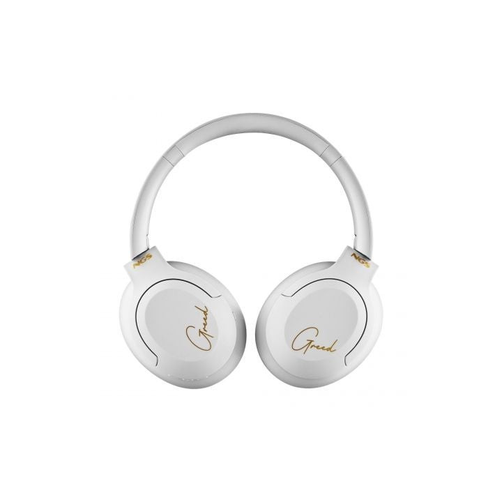 Auriculares inalámbricos ngs artica greed/ con micrófono/ bluetooth/ blancos