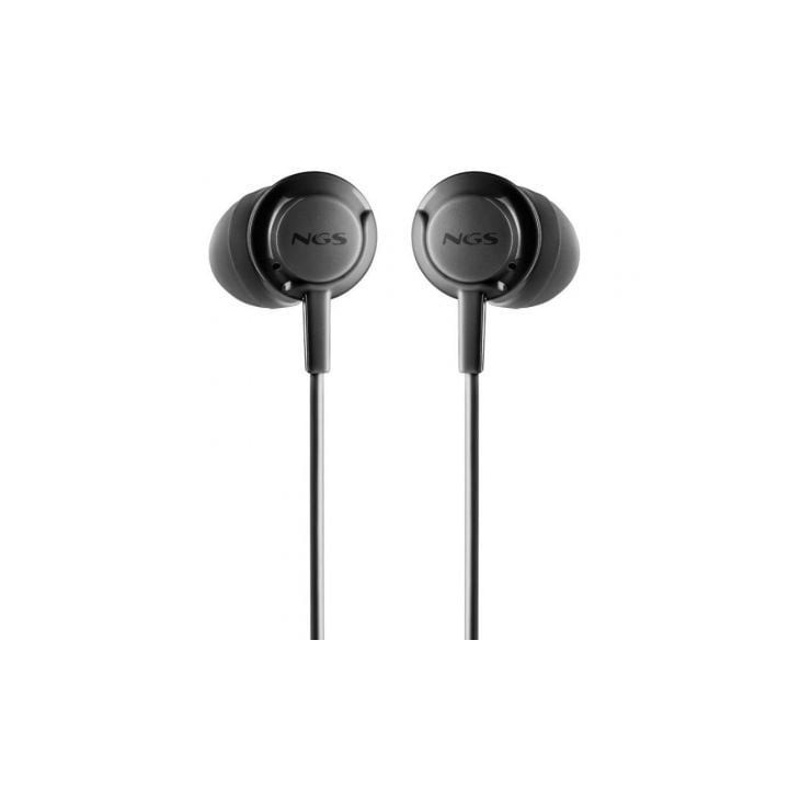 Auriculares intrauditivos ngs cross drift/ con micrófono/ jack 3.5/ negros
