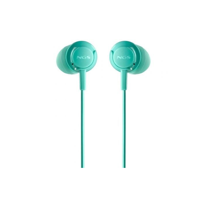 Auriculares intrauditivos ngs cross drift/ con micrófono/ jack 3.5/ verdes