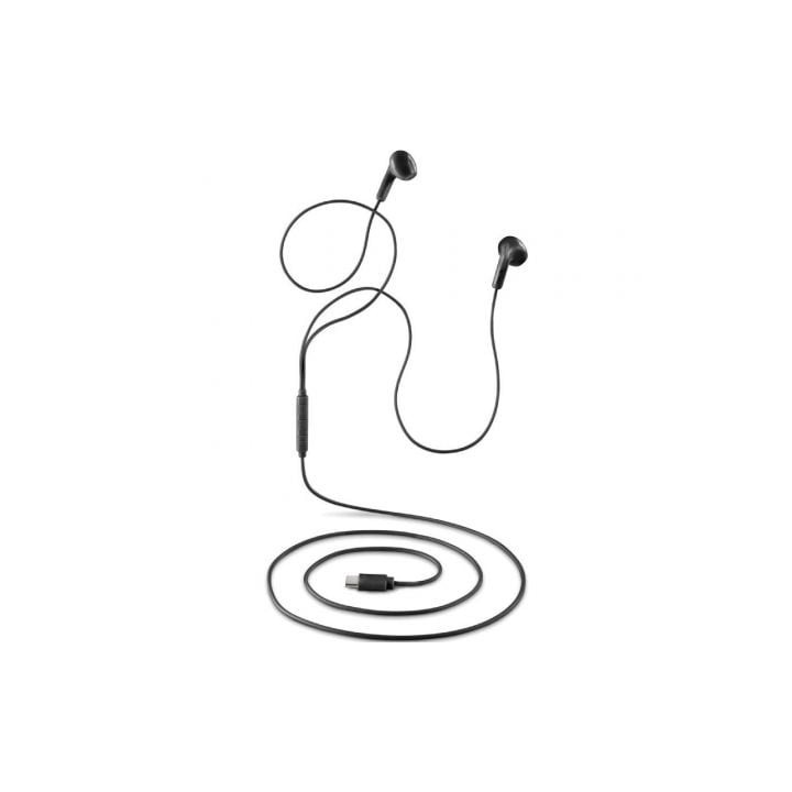 Auriculares intrauditivos ngs cross glide/ con micrófono/ usb tipo-c/ negros
